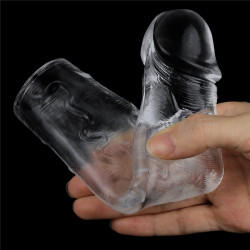 LoveToy Gaine de pénis Flawless 19 x 4cm Transparente